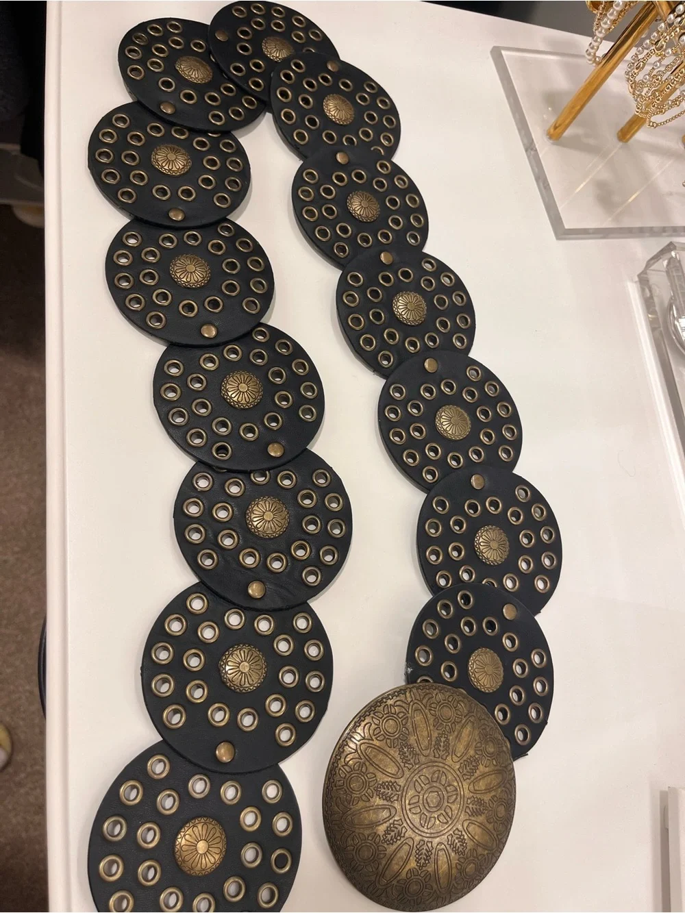Black and Gold Decorative Belt